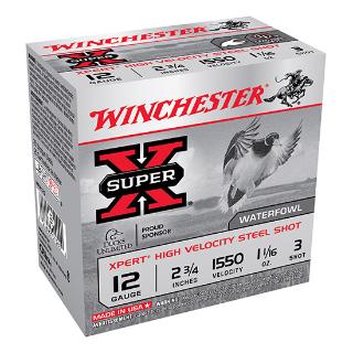Winchester WEX123 Super-X Xpert Shotshell 12 GA, 2-3/4 in, No. 3